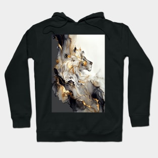 Lion's Gaze - Resin Art Hoodie